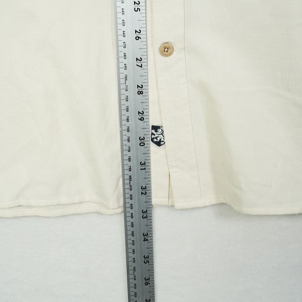 Nat Nast Luxury Originals Ivory Silk Cotton Button Down Shirt Mens XL SC207A - Picture 7 of 9